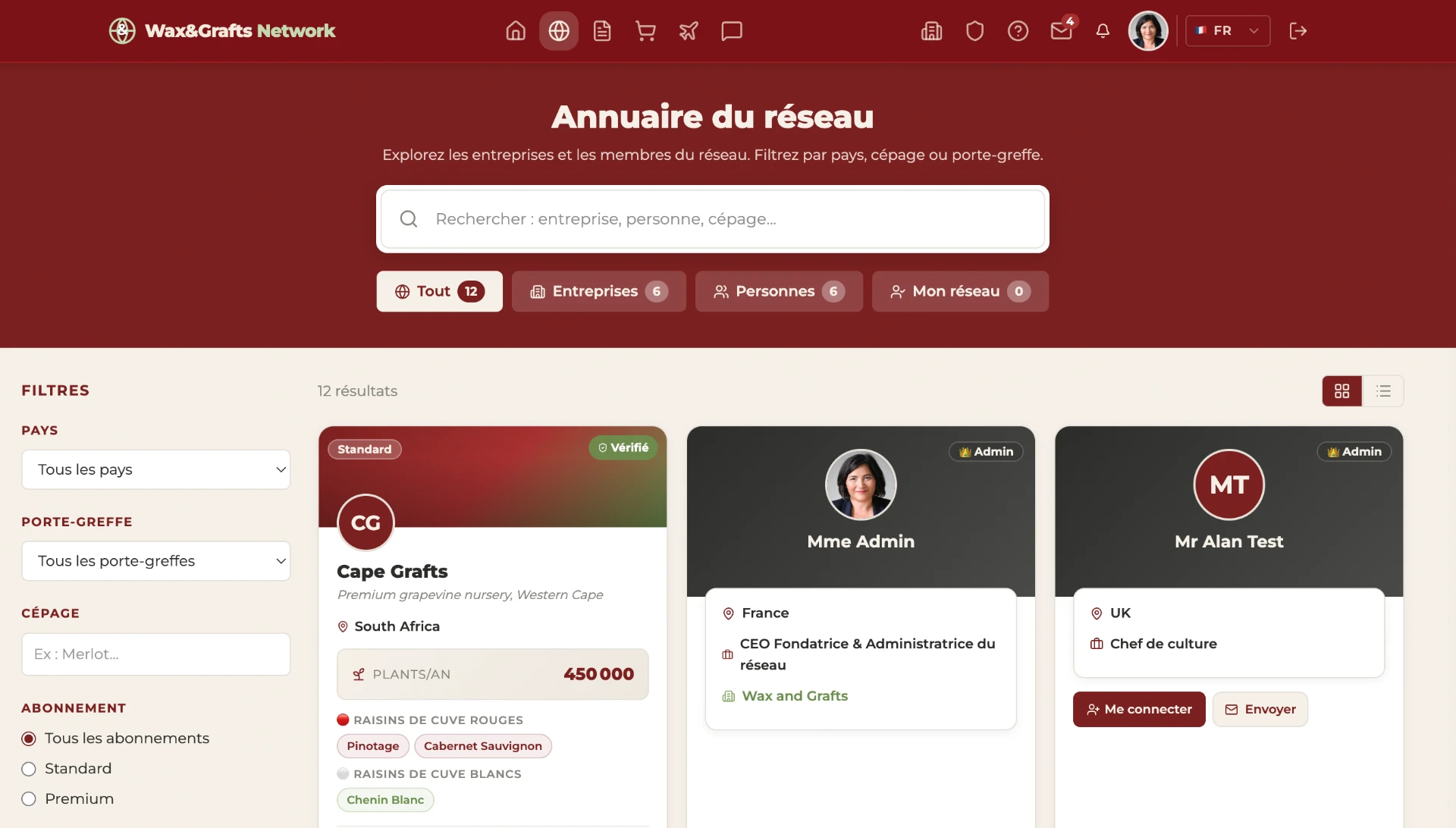 Wax and Grafts Network — annuaire du réseau
